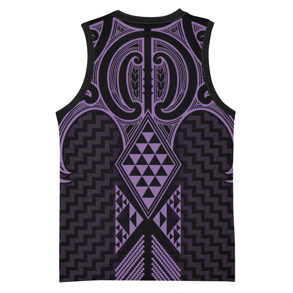 Waiporoporo Maori Ta Moko Poutama Art Basketball Jersey - Aussie Hoodie
