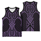 Waiporoporo Maori Ta Moko Poutama Art Basketball Jersey - Aussie Hoodie