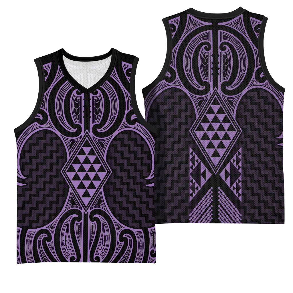 Waiporoporo Maori Ta Moko Poutama Art Basketball Jersey - Aussie Hoodie