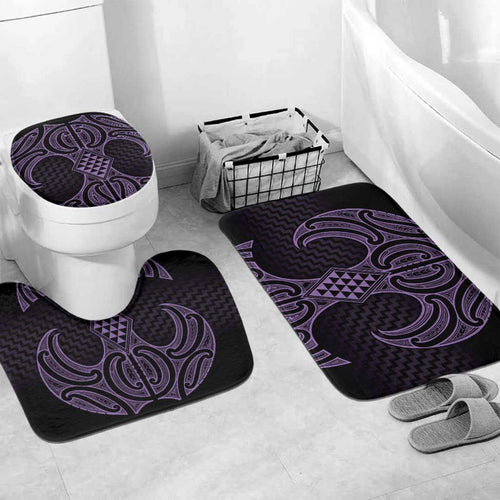 Waiporoporo Maori Ta Moko Poutama Art Bathroom Set - Aussie Hoodie