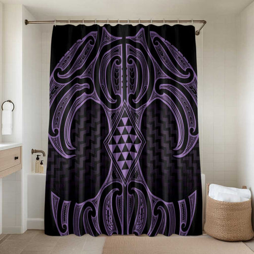 Waiporoporo Maori Ta Moko Poutama Art Bathroom Set - Aussie Hoodie