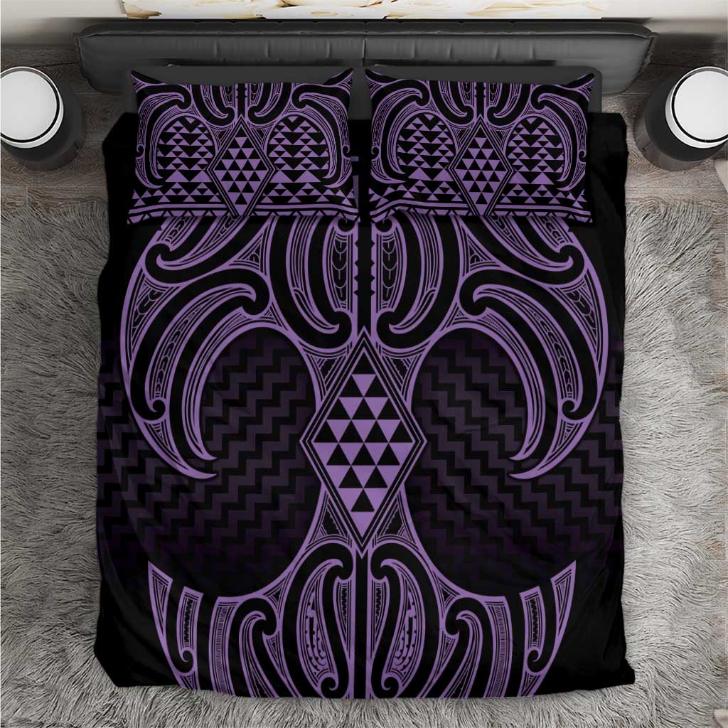 Waiporoporo Maori Ta Moko Poutama Art Bedding Set