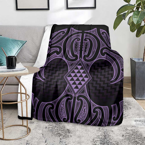 Waiporoporo Maori Ta Moko Poutama Art Blanket