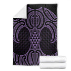 Waiporoporo Maori Ta Moko Poutama Art Blanket
