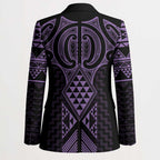 Waiporoporo Maori Ta Moko Poutama Art Blazer - Aussie Hoodie