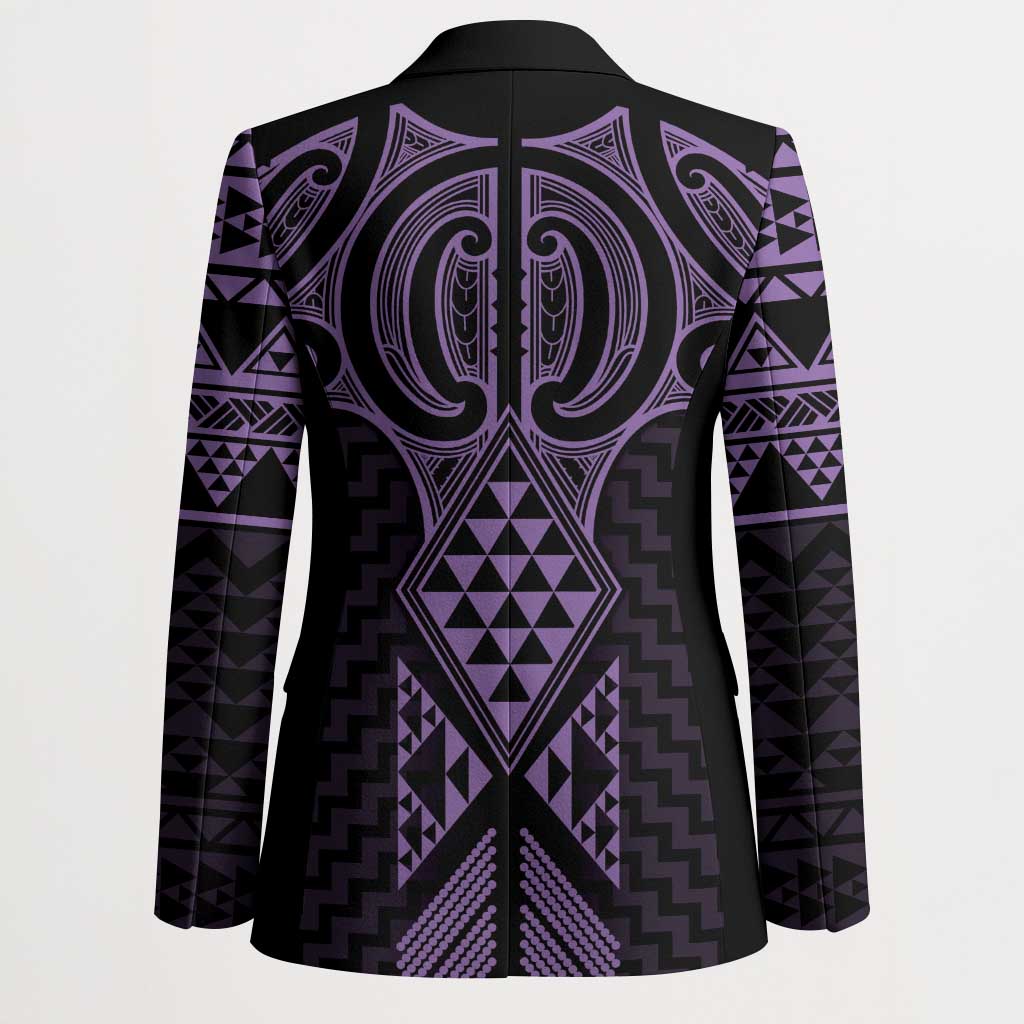 Waiporoporo Maori Ta Moko Poutama Art Blazer - Aussie Hoodie
