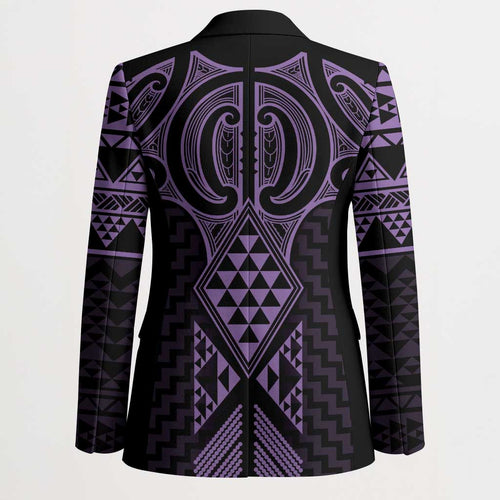 Waiporoporo Maori Ta Moko Poutama Art Blazer - Aussie Hoodie