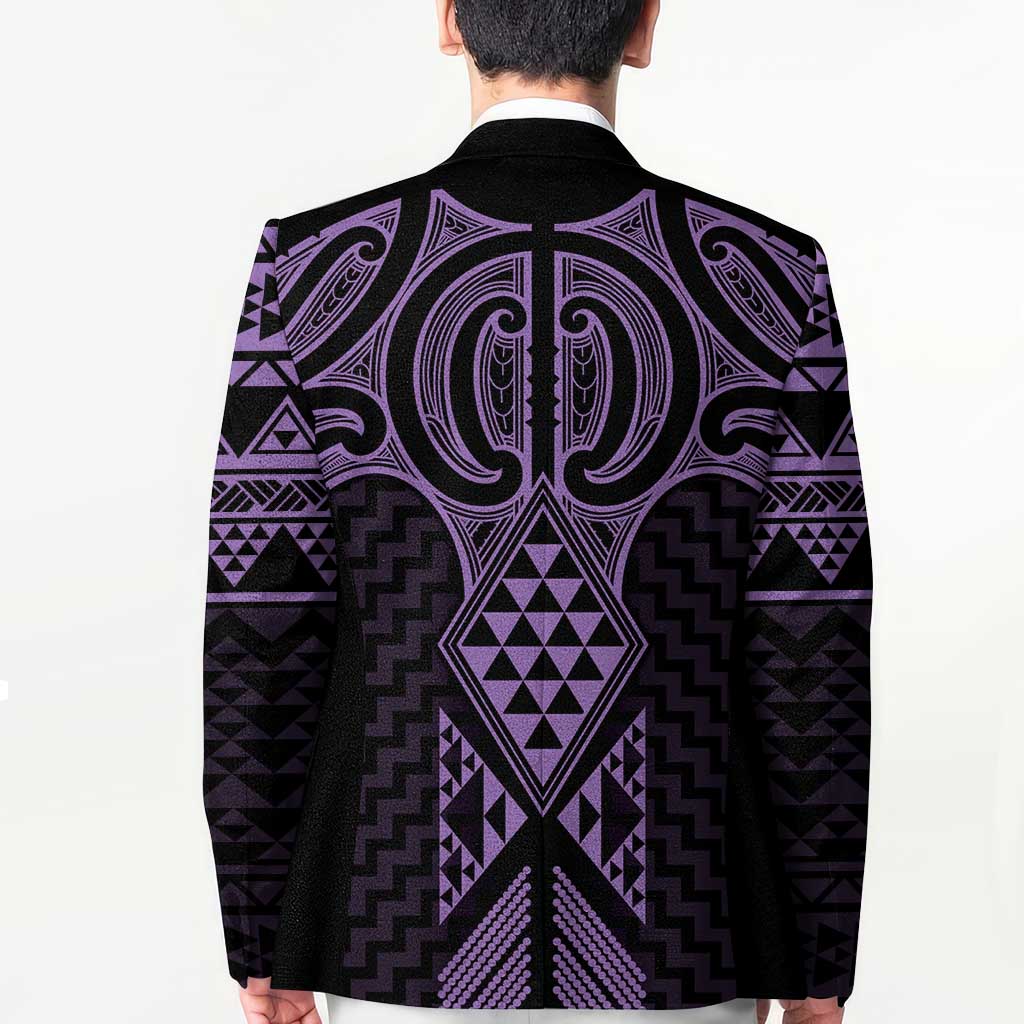 Waiporoporo Maori Ta Moko Poutama Art Blazer - Aussie Hoodie