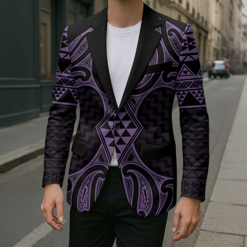 Waiporoporo Maori Ta Moko Poutama Art Blazer - Aussie Hoodie