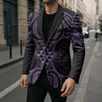 Waiporoporo Maori Ta Moko Poutama Art Blazer - Aussie Hoodie