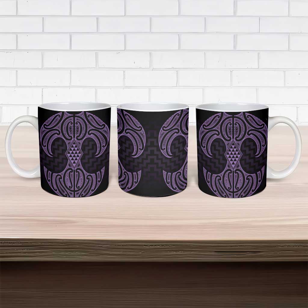 Waiporoporo Maori Ta Moko Poutama Art Ceramic Mug - Aussie Hoodie