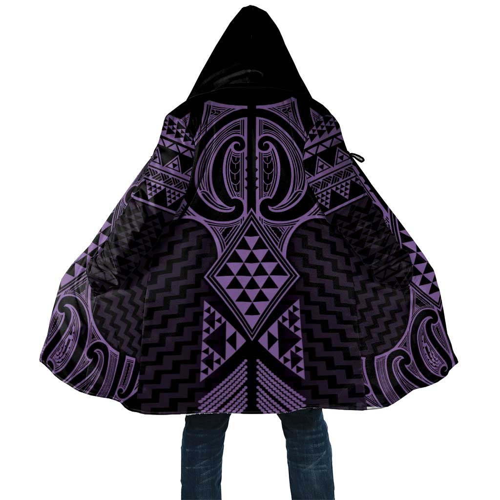 Waiporoporo Maori Ta Moko Poutama Art Cloak - Aussie Hoodie