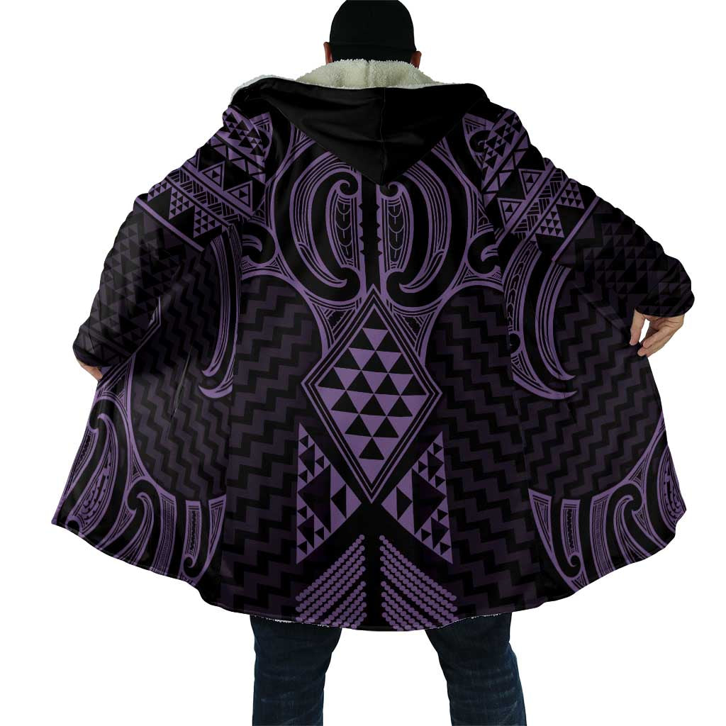Waiporoporo Maori Ta Moko Poutama Art Cloak - Aussie Hoodie