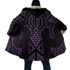Waiporoporo Maori Ta Moko Poutama Art Cloak - Aussie Hoodie