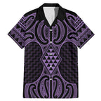 Waiporoporo Maori Ta Moko Poutama Art Family Matching Mermaid Dress and Hawaiian Shirt