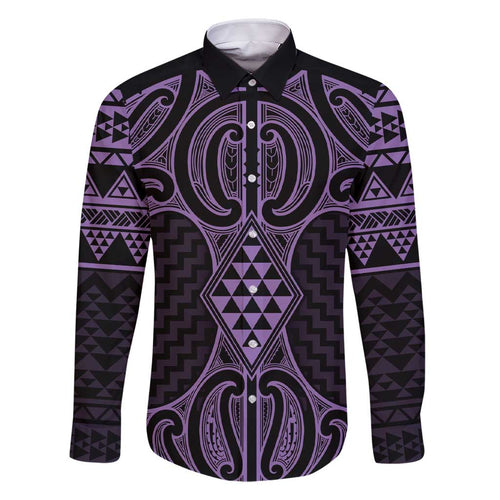 Waiporoporo Maori Ta Moko Poutama Art Family Matching Short Sleeve Bodycon Dress and Hawaiian Shirt
