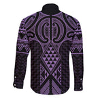 Waiporoporo Maori Ta Moko Poutama Art Family Matching Short Sleeve Bodycon Dress and Hawaiian Shirt