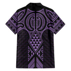 Waiporoporo Maori Ta Moko Poutama Art Family Matching Tank Maxi Dress and Hawaiian Shirt