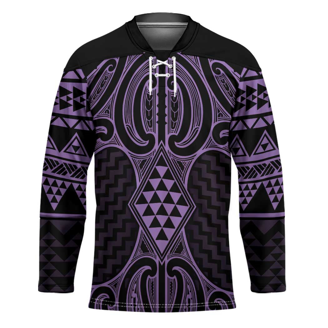 Waiporoporo Maori Ta Moko Poutama Art Hockey Jersey - Aussie Hoodie