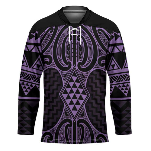 Waiporoporo Maori Ta Moko Poutama Art Hockey Jersey - Aussie Hoodie