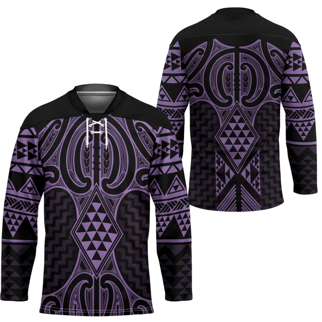 Waiporoporo Maori Ta Moko Poutama Art Hockey Jersey - Aussie Hoodie