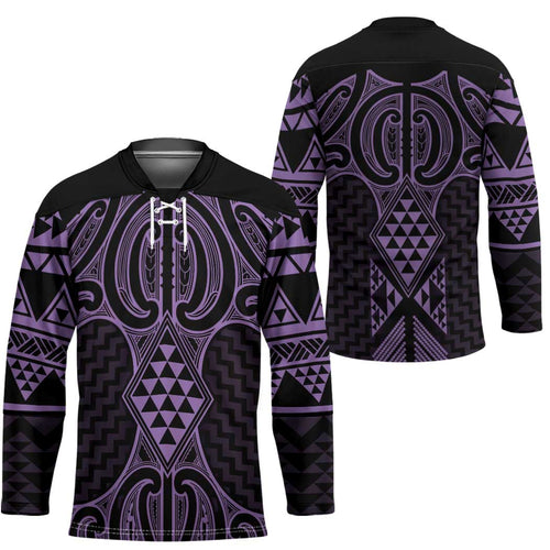 Waiporoporo Maori Ta Moko Poutama Art Hockey Jersey - Aussie Hoodie