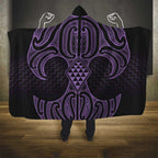 Waiporoporo Maori Ta Moko Poutama Art Hooded Blanket