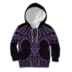 Waiporoporo Maori Ta Moko Poutama Art Kid Hoodie