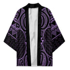 Waiporoporo Maori Ta Moko Poutama Art Kimono - Aussie Hoodie