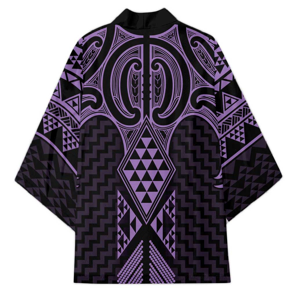 Waiporoporo Maori Ta Moko Poutama Art Kimono - Aussie Hoodie