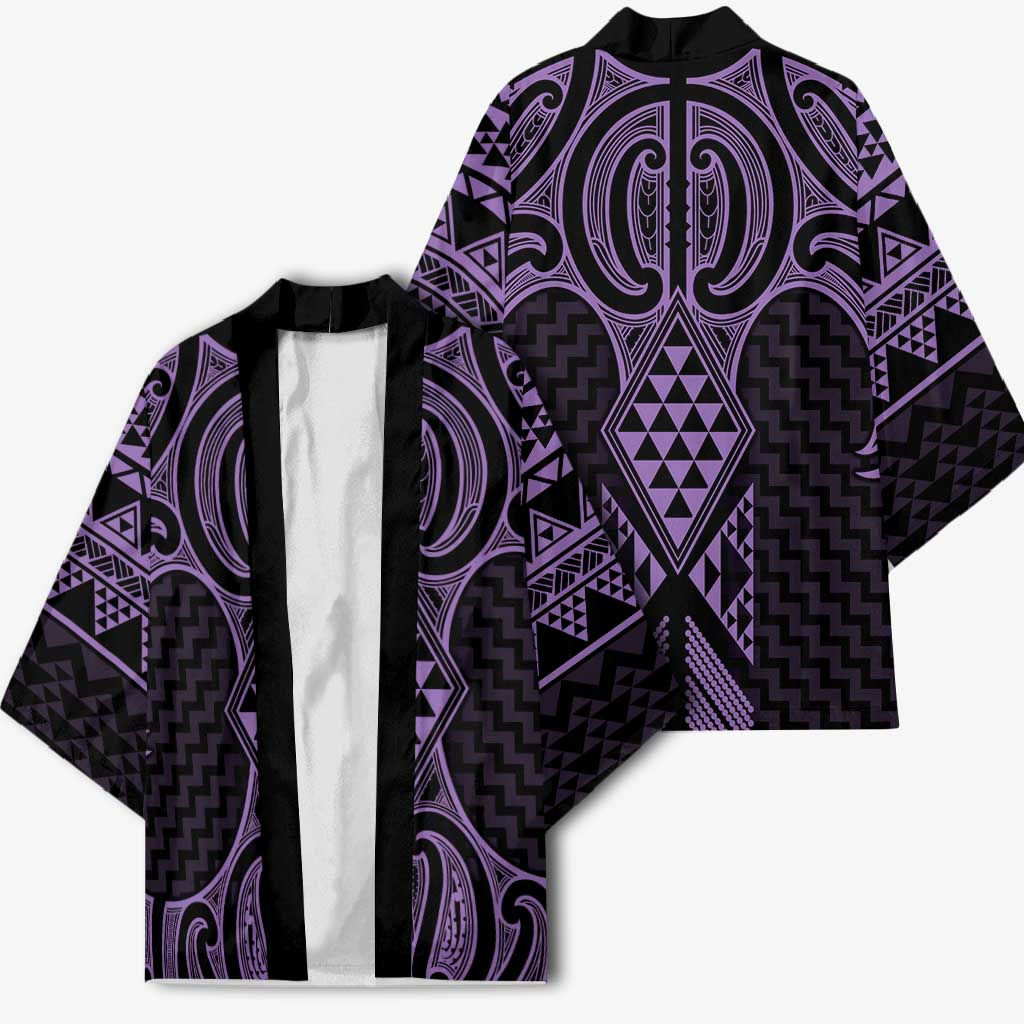 Waiporoporo Maori Ta Moko Poutama Art Kimono - Aussie Hoodie