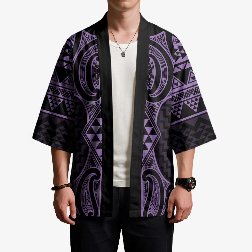 Waiporoporo Maori Ta Moko Poutama Art Kimono - Aussie Hoodie
