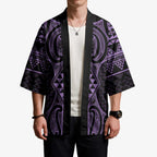 Waiporoporo Maori Ta Moko Poutama Art Kimono - Aussie Hoodie