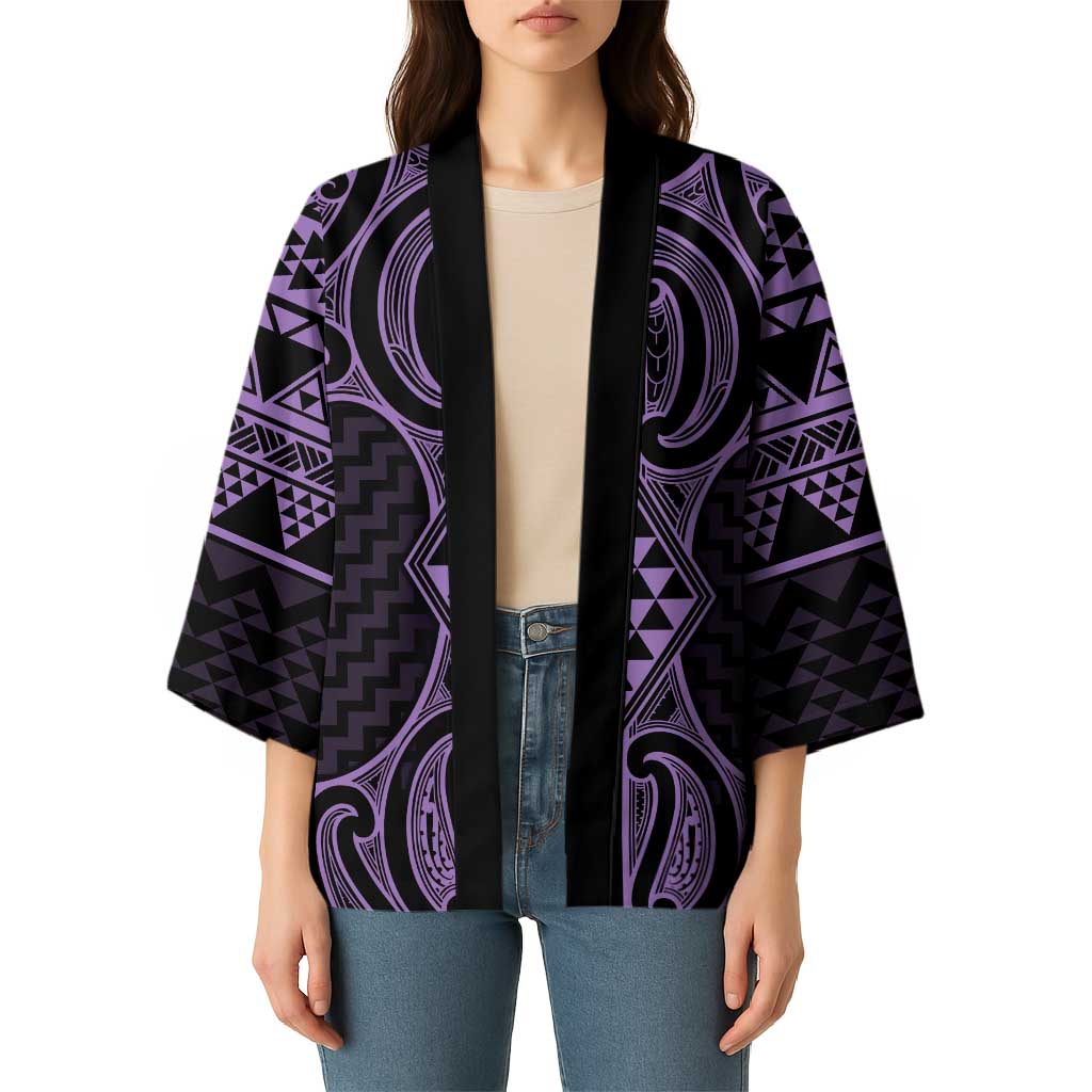 Waiporoporo Maori Ta Moko Poutama Art Kimono - Aussie Hoodie