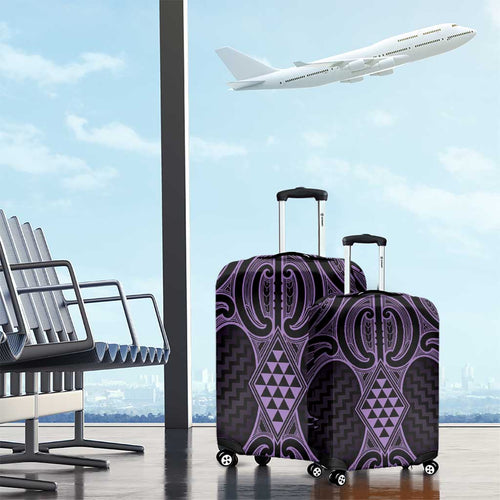 Waiporoporo Maori Ta Moko Poutama Art Luggage Cover