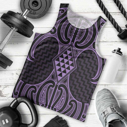 Waiporoporo Maori Ta Moko Poutama Art Men Tank Top