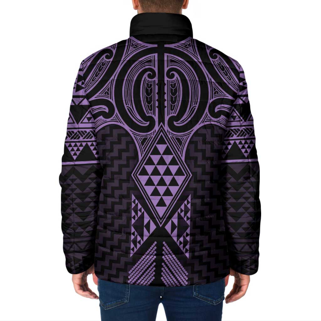 Waiporoporo Maori Ta Moko Poutama Art Padded Jacket - Aussie Hoodie