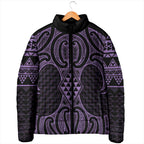 Waiporoporo Maori Ta Moko Poutama Art Padded Jacket - Aussie Hoodie