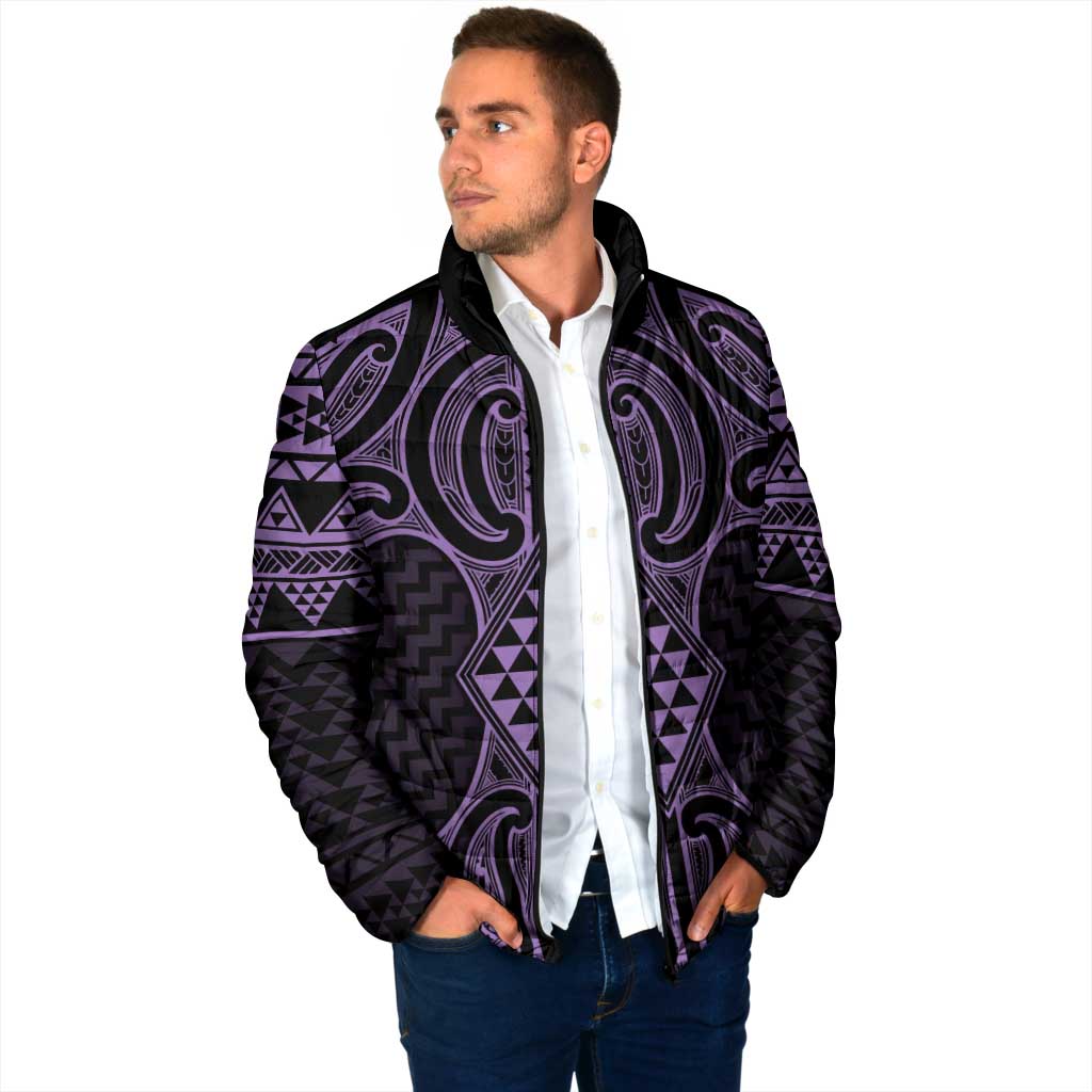 Waiporoporo Maori Ta Moko Poutama Art Padded Jacket - Aussie Hoodie