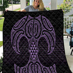 Waiporoporo Maori Ta Moko Poutama Art Quilt