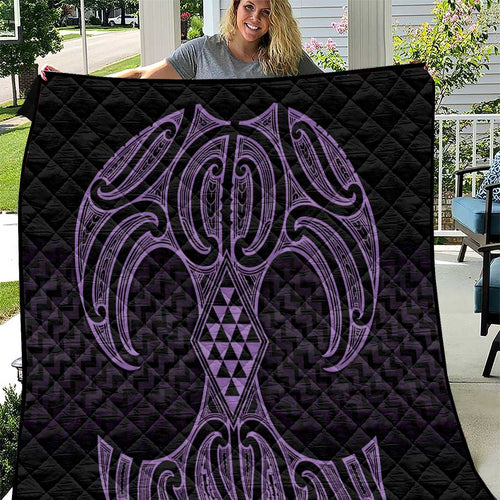 Waiporoporo Maori Ta Moko Poutama Art Quilt