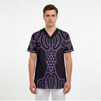 Waiporoporo Maori Ta Moko Poutama Art Scrub Top - Aussie Hoodie