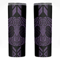 Waiporoporo Maori Ta Moko Poutama Art Skinny Tumbler