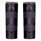 Waiporoporo Maori Ta Moko Poutama Art Skinny Tumbler