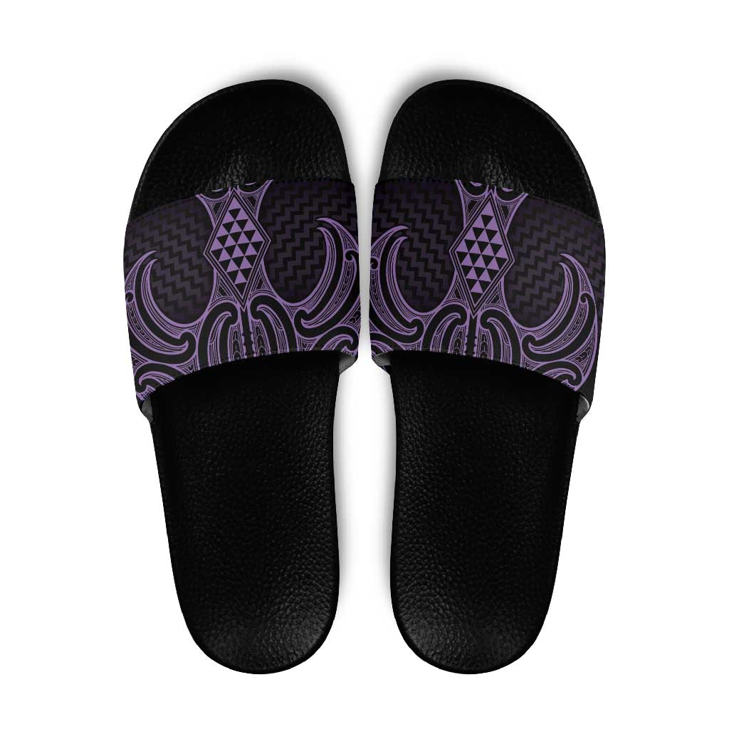 Waiporoporo Maori Ta Moko Poutama Art Slide Sandals - Aussie Hoodie