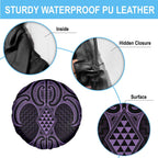 Waiporoporo Maori Ta Moko Poutama Art Spare Tire Cover