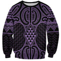 Waiporoporo Maori Ta Moko Poutama Art Sweatshirt