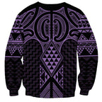 Waiporoporo Maori Ta Moko Poutama Art Sweatshirt