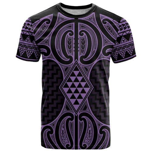 Waiporoporo Maori Ta Moko Poutama Art T Shirt