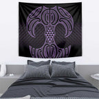 Waiporoporo Maori Ta Moko Poutama Art Tapestry